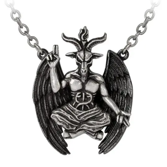 Personal Baphomet Necklace in Antiqued Pewter