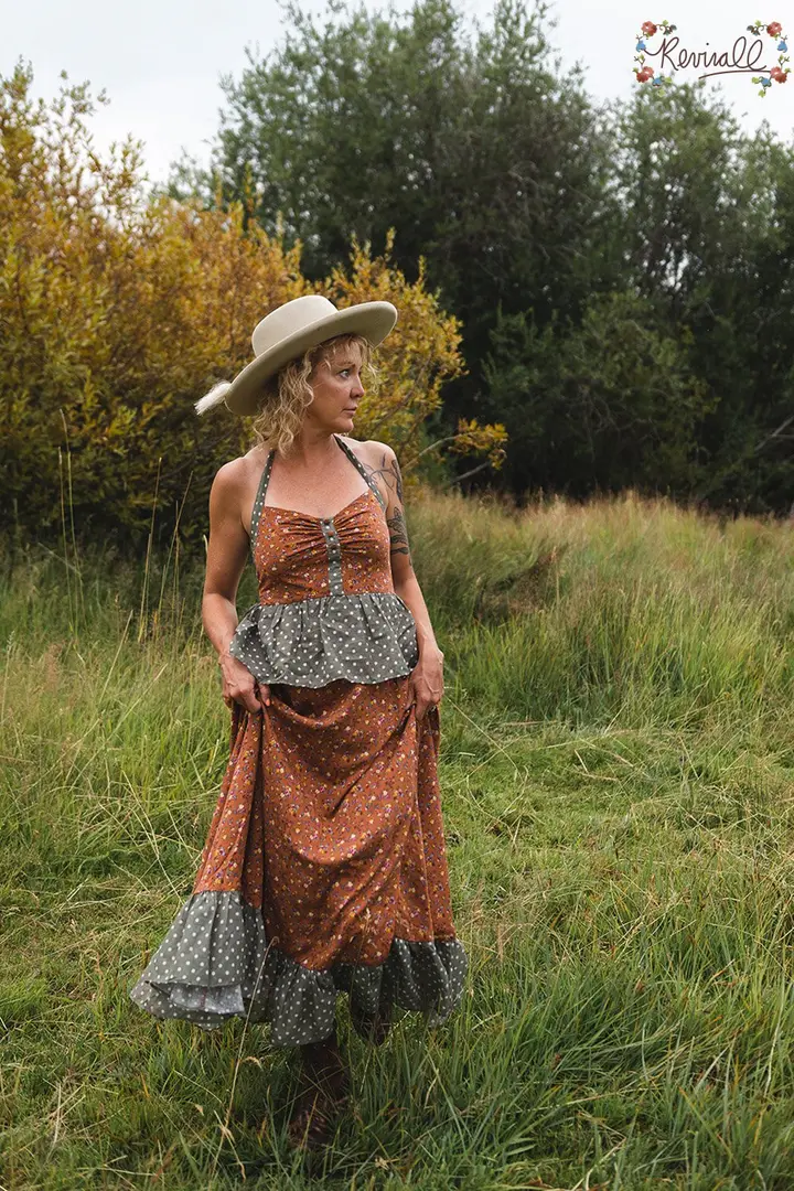 Sarah Glover X RevivALL Buttercup Dress in Fall Floral- XS