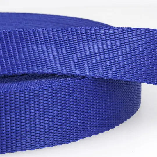 25mm Polypropylene Webbing in Blue