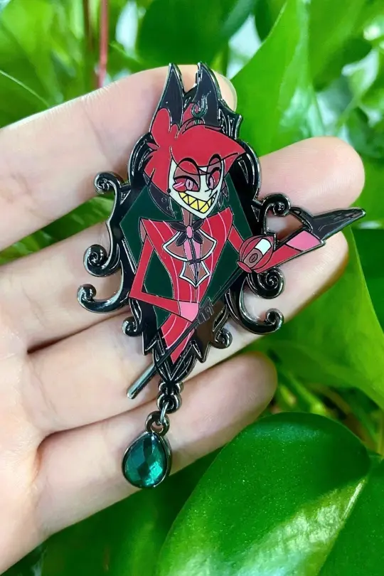 Alastor Portrait Enamel Pin | Hazbin Hotel Fanart