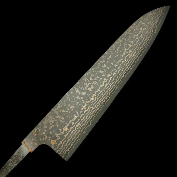 Takeshi Saji VG-10 Gold Damascus Gyuto 240mm No Handle