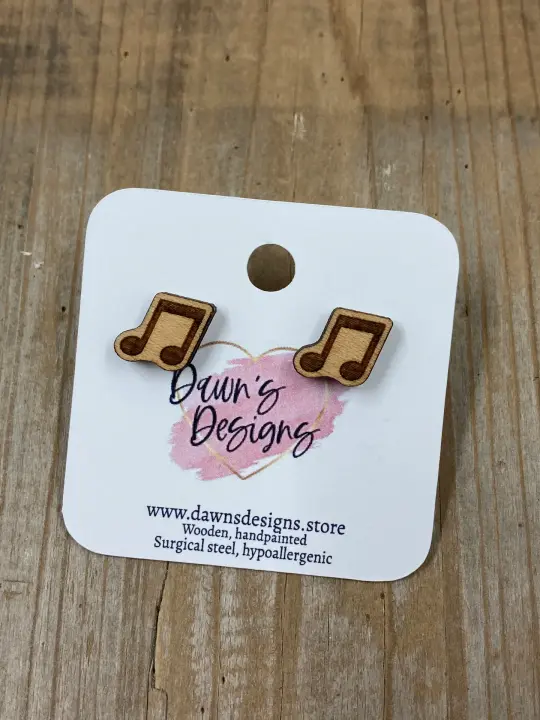 Musical Note Stud