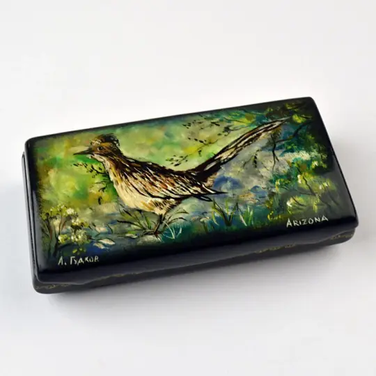 Arizona Roadrunner Lacquer Box