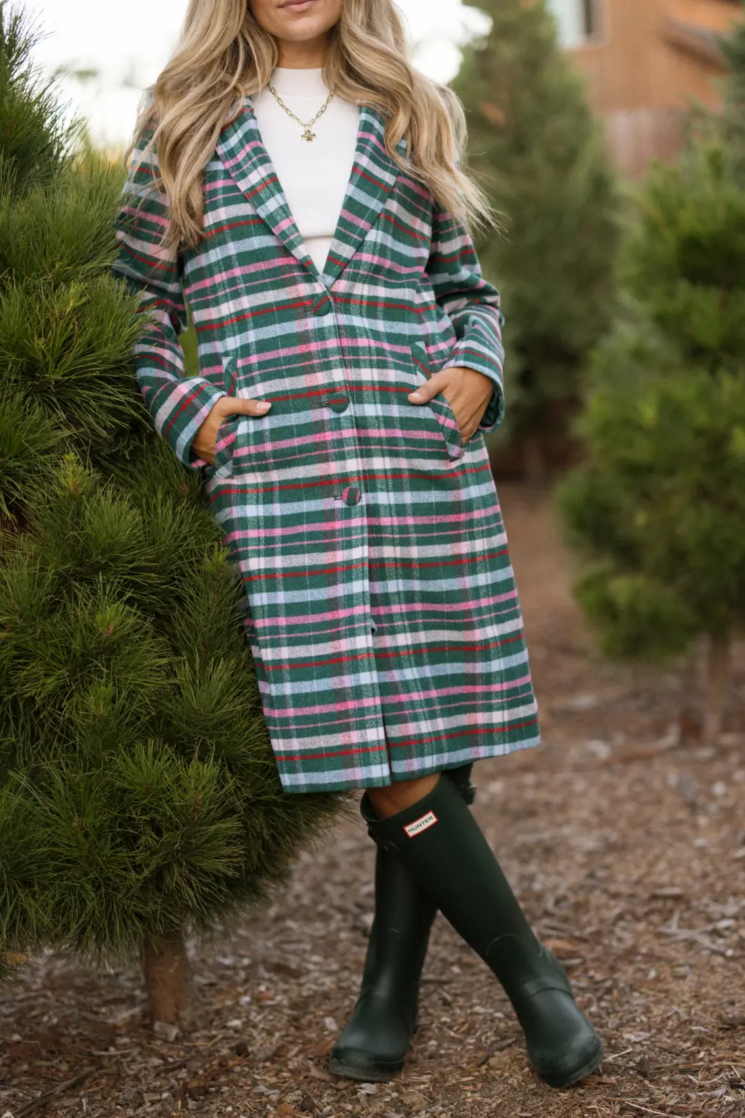 Everly Coat in Season's Greetings Plaid