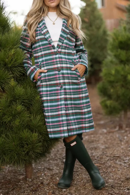 Everly Coat in Season's Greetings Plaid