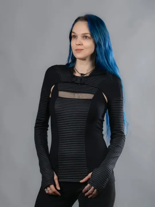 SH50 Q2 Hooded cyberpunk shrug