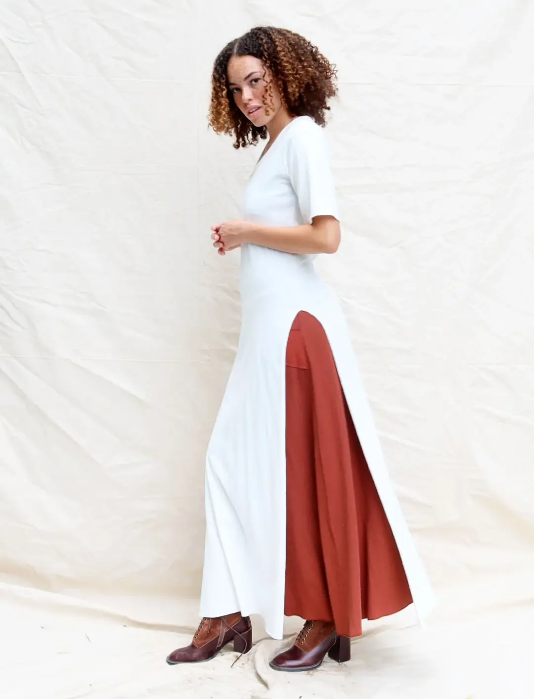 Crescent Kameez Pencil Long Dress