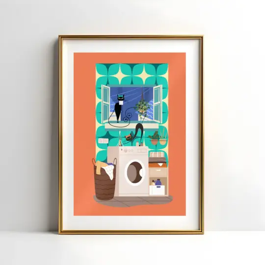 Atomic Laundry Day Poster II