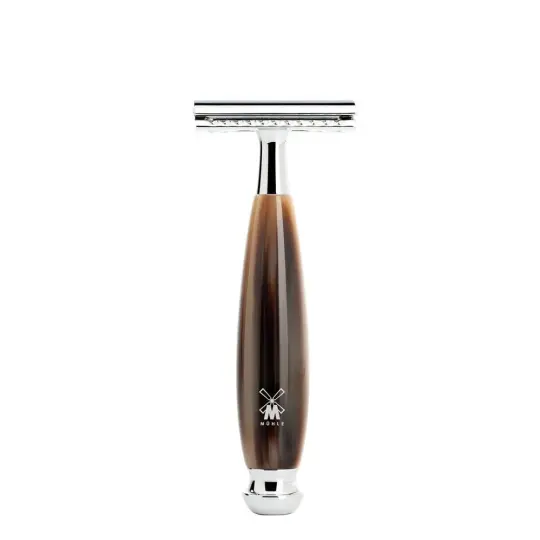 MÜHLE VIVO Safety Razor, Horn Brown