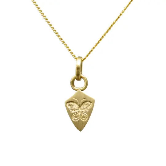 Butterfly Escutcheon Necklace