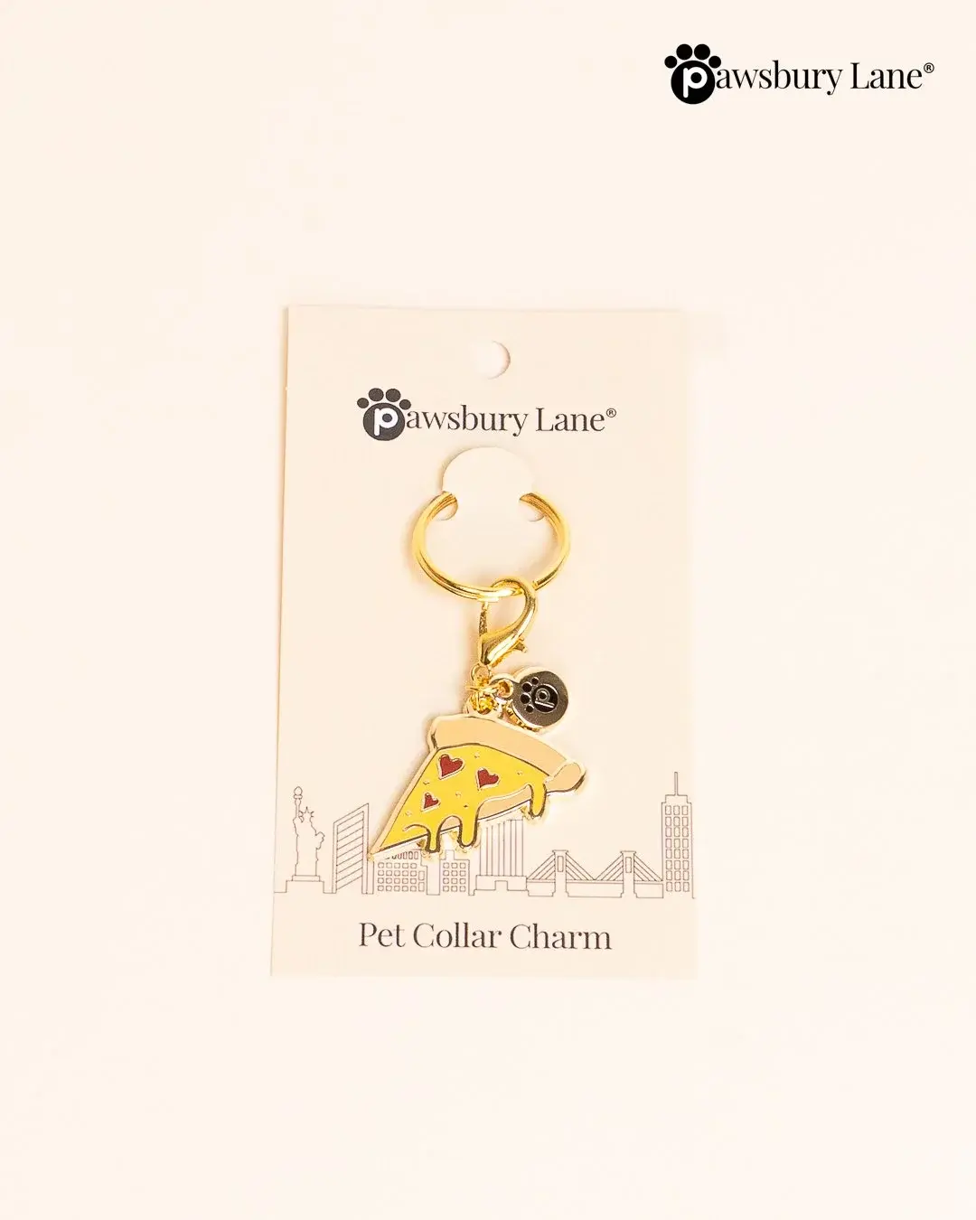 Pet Collar Charm - Pizza