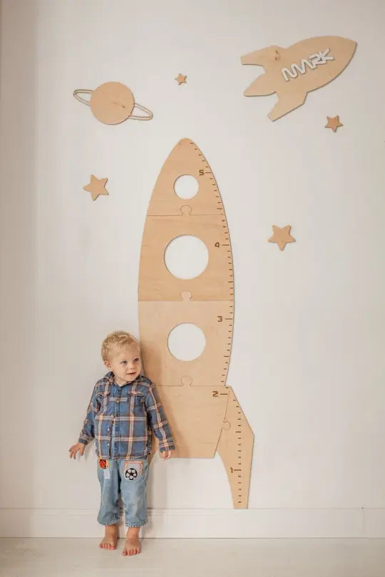 Rocket - Wooden Height Chart | Growth Chart