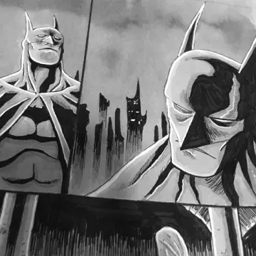 SUPERMAN-BATMAN-THE AUTHORITY #1 DC ORIGINAL ART