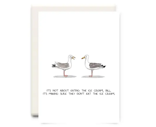Eating the Ice Cream - Everyday Greeting Card