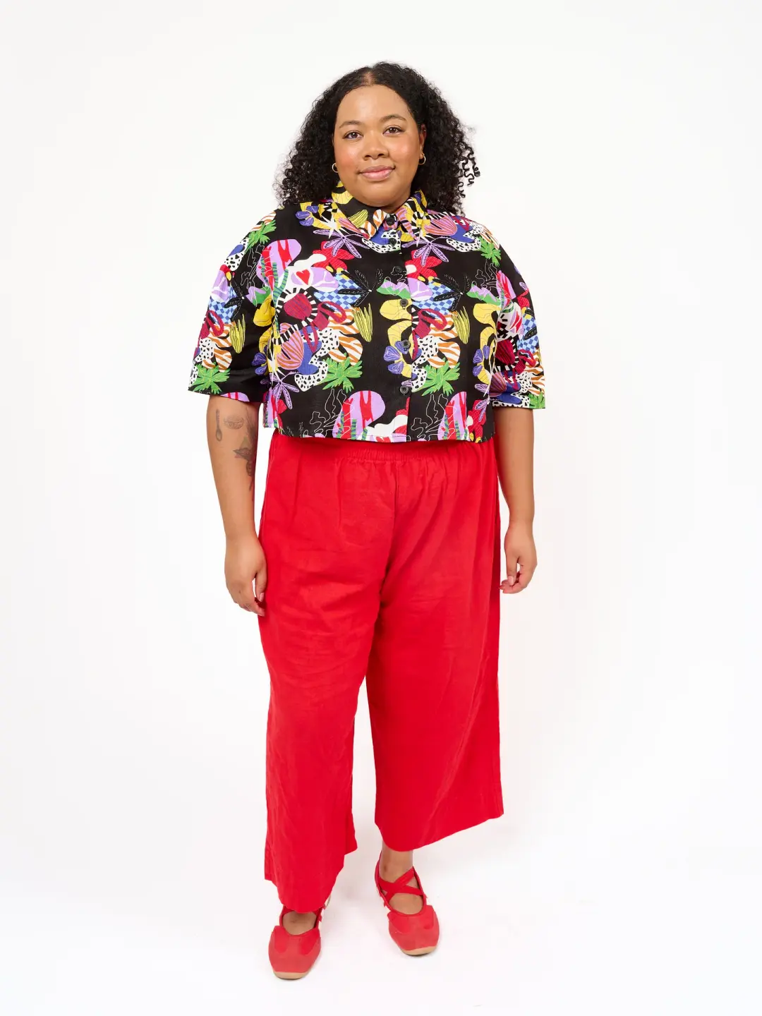 Linen Olivia Top Organic Chaos