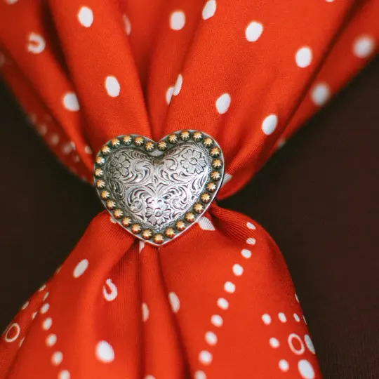 Concho Scarf Slide | Vintage Heart