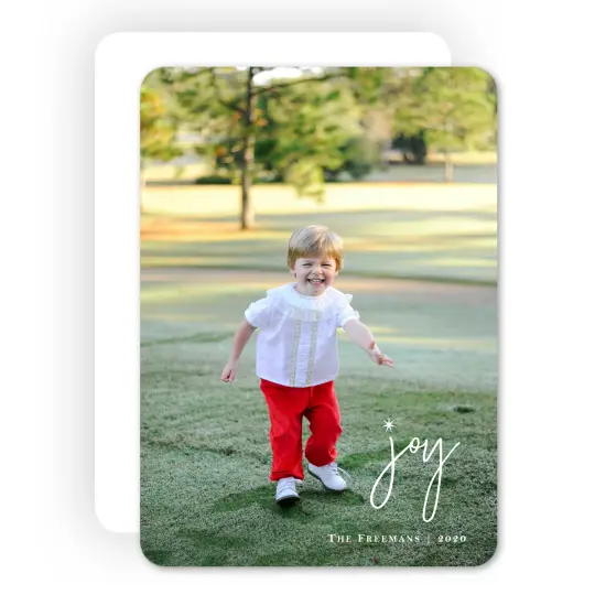 Star Joy Full Photo Holiday Card