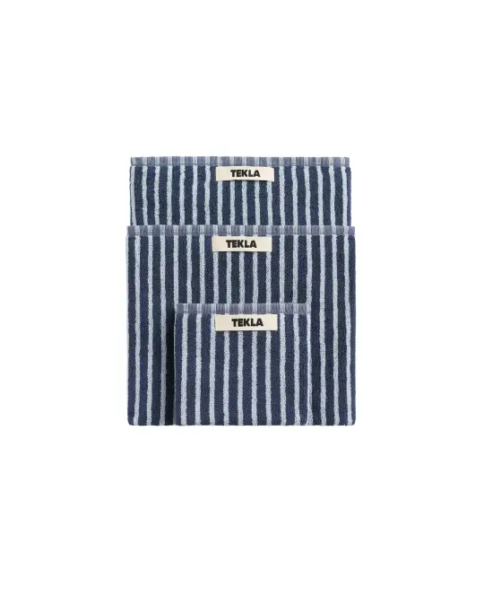 Tekla Terry Washcloth River Stripes