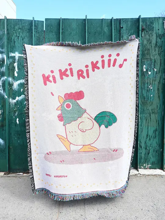 "Kikiriki!" Throw blanket