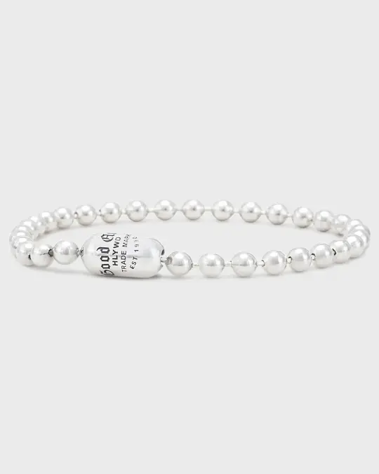 GOOD ART HLYWD Pop Lock GoodArt Logo Bracelet - Sterling Silver