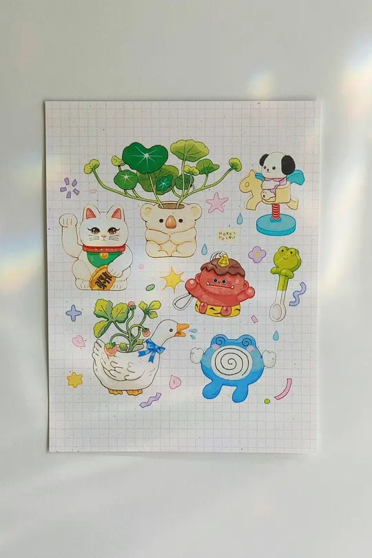 Cute Knick Knacks Art Print