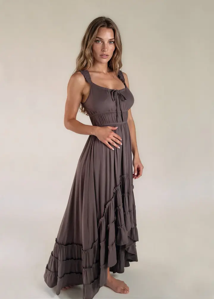Alouette Dress in Charcoal