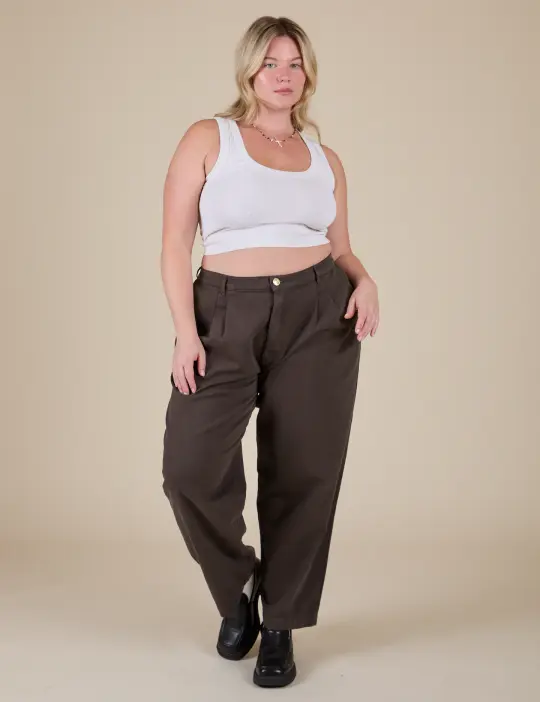 Heavyweight Trousers - Espresso Brown