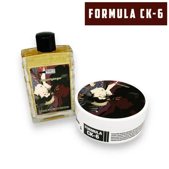 Doppelgänger Plum Artisan Shaving Soap & Aftershave Bundle Deal | Ultra Premium CK-6 Formula | Homage To A Discontinued Masterpiece | 4oz