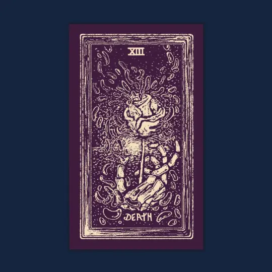 Death Light Visions Tarot Print - Tarot Wall Art - Transformation Art