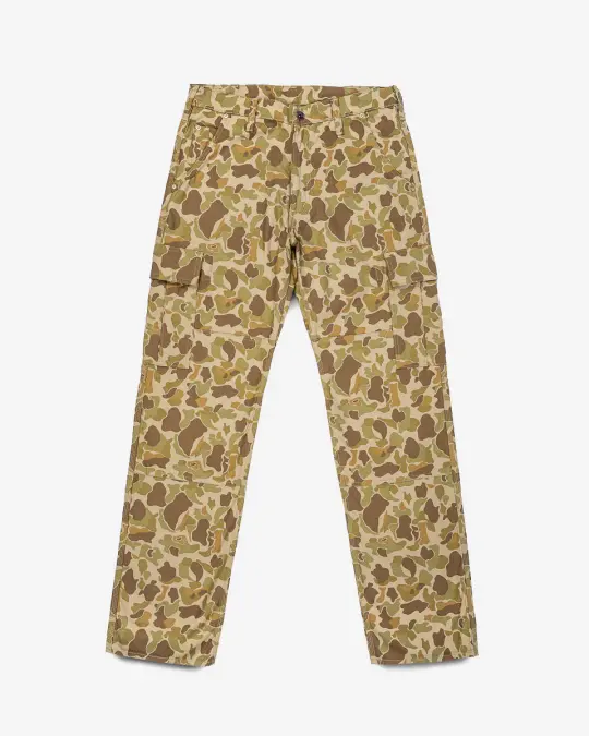10oz Sateen Camouflage Cargo Pants - Duck Hunter