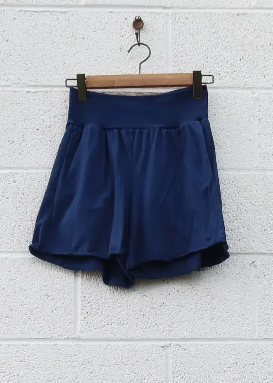 SAMPLE SALE - Taproot Shorts / S / Organic Cotton / Sapphire / (136))