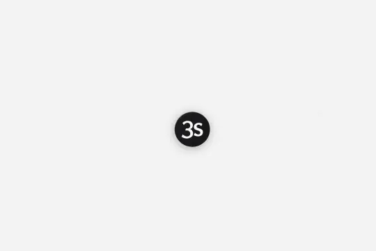 Enamel Pin ~ 3s Black