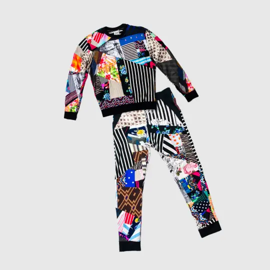 mixed print 'all-over reroll': the sweats set