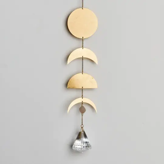 Suncatcher- Moon Phase/Moonstone