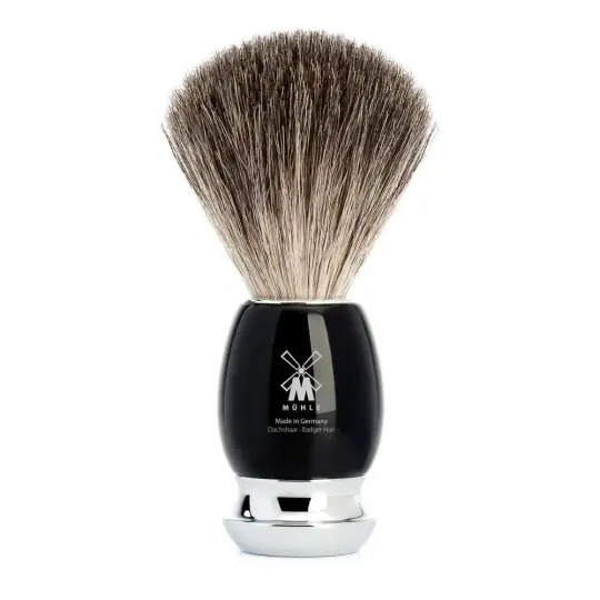 MÜHLE VIVO Shaving Brush, Pure Badger, Black