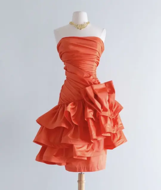 Pleated Silky Bodycon Homecoming Dress , Elegant Orange Short Prom Dress RS2123