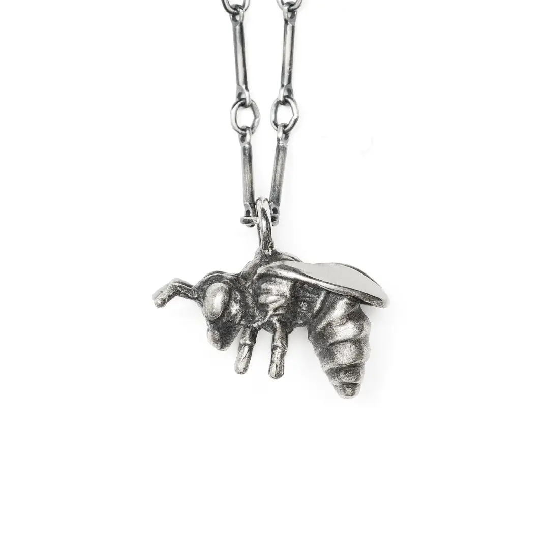 * Ready to Ship * The Honeyed One. Bee Necklace.