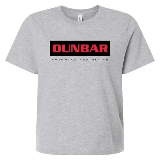 PLD Swim 6110 Ladies Crop Tee - Dunbar Rectangle Logo