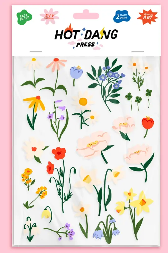 Hot Dang Press Iron-On Art Sheets