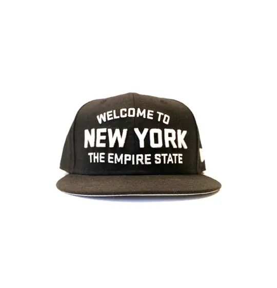 2520 X NEW ERA WELCOME TO NEW YORK THE EMPIRE STATE  9FIFTY SNAPBACK - BLACK/WHITE