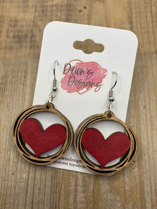 Heart Wreath Dangle