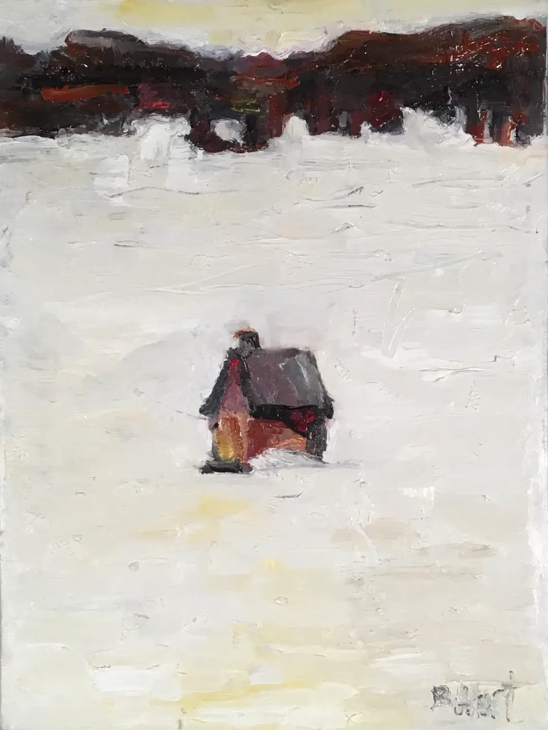 “Fishing Hut Taking a Stand “  From Ice Hut Collection