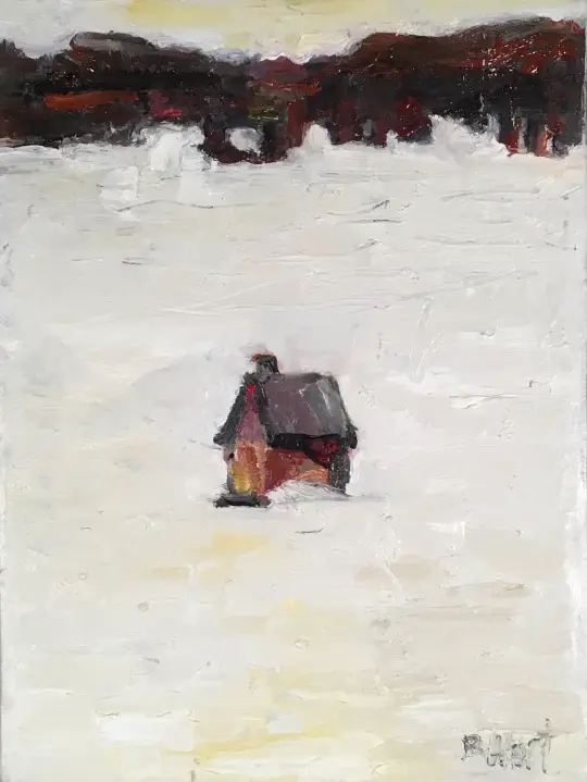 “Fishing Hut Taking a Stand “  From Ice Hut Collection