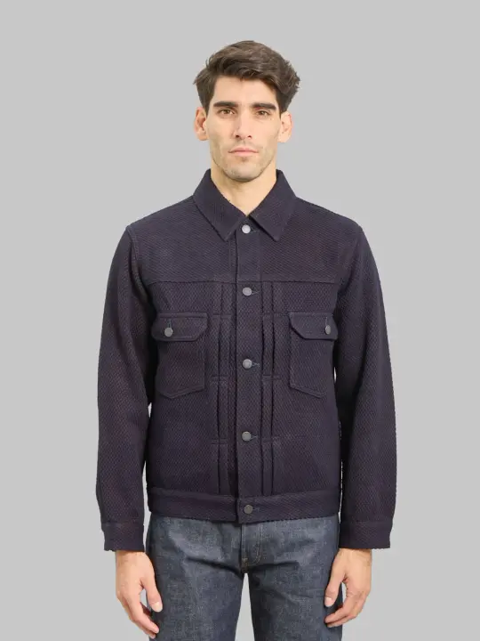 Momotaro Jeans MMOT6306 Indigo Heavy Sashiko Type II Jacket