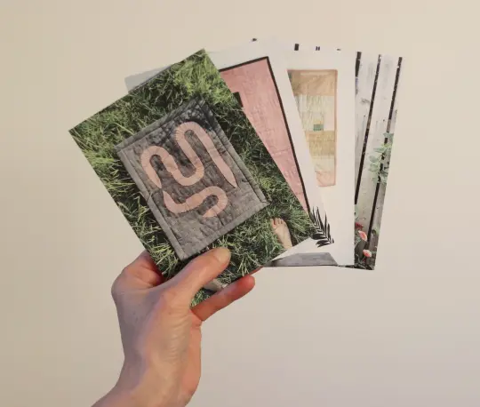 Wall hanging postcard set of 4