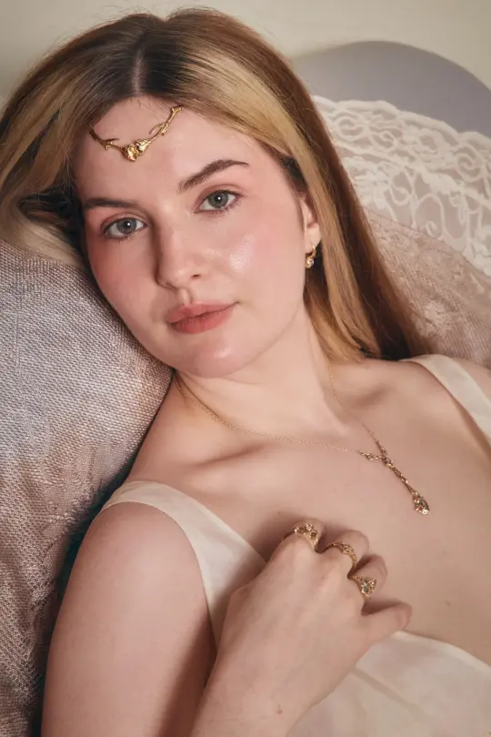 Daphne // 14ky Gold-Plated Diadem (RTS)