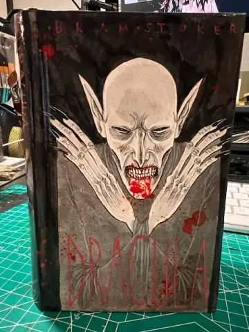 ORIGINAL PAINTED ART COVER DRACULA NOVELS