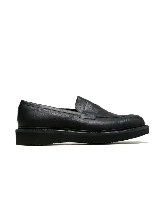 Viberg Bristol Loafer Nero Washed Kangaroo