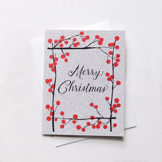 Merry Christmas Ilex Card