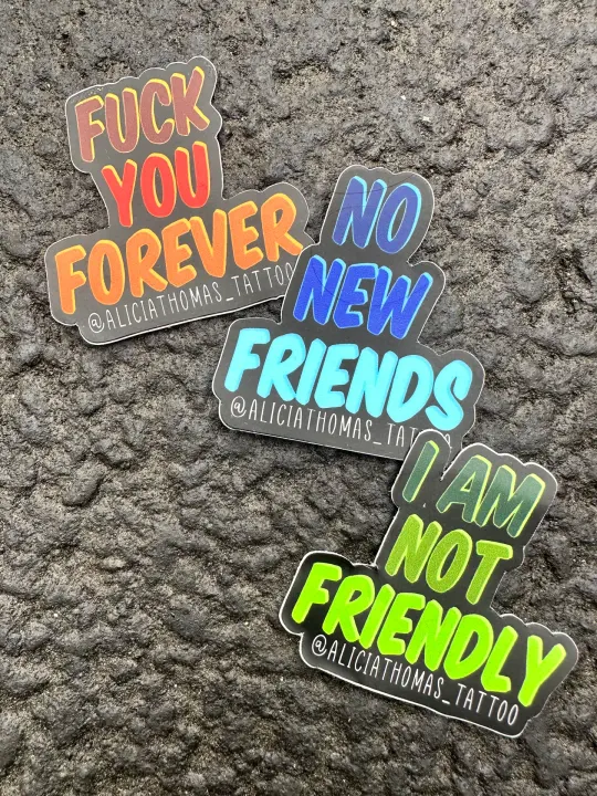 ANTI FRIENDS stickers (3 choices)